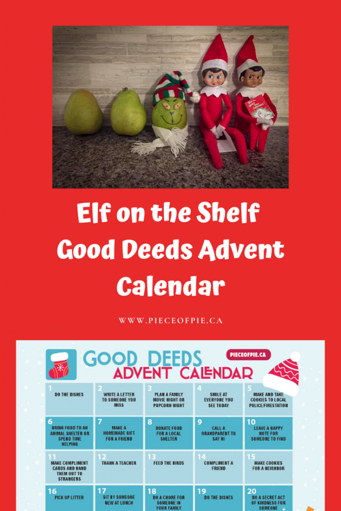 good deeds advent calendar